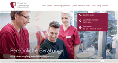 Desktop Screenshot of praxis-zahnmedizin.de