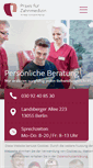 Mobile Screenshot of praxis-zahnmedizin.de